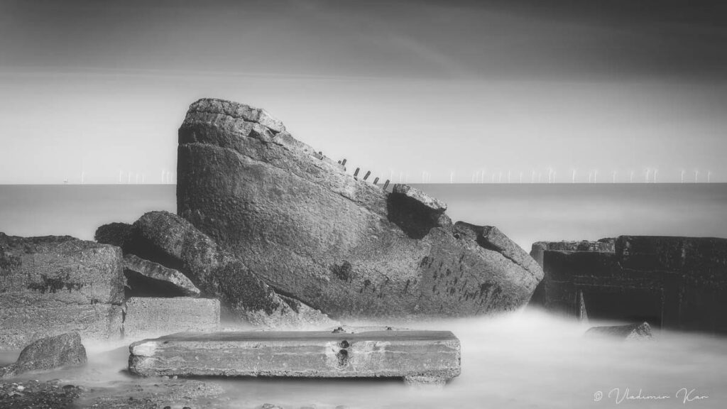 Spurn Heritage Coast Bunker East riding of Yorkshire England