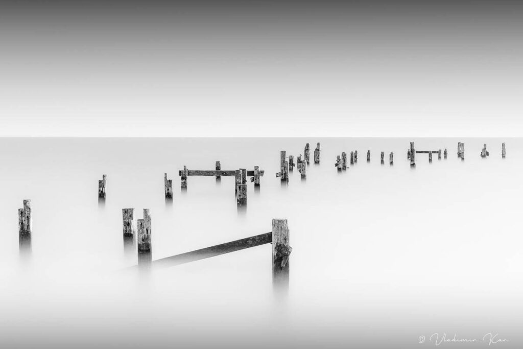 Swanage old pier Dorset England